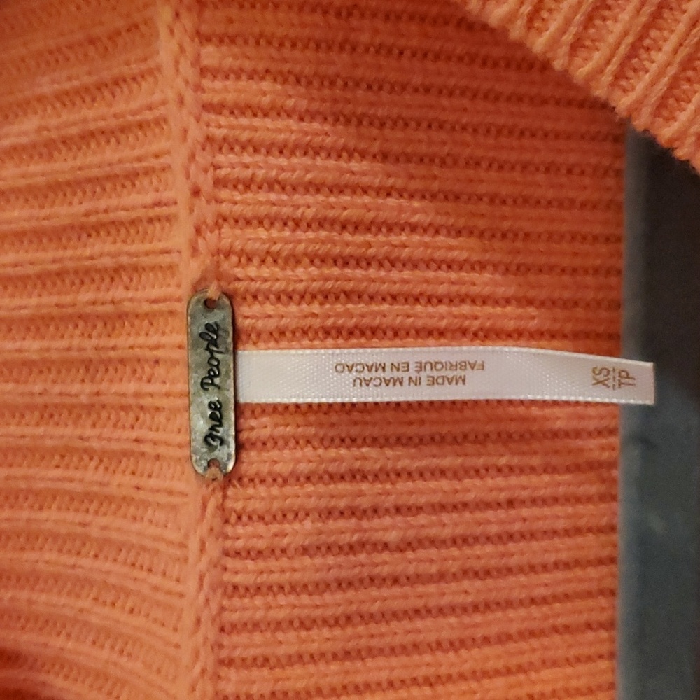 Free People Easy Street Crop Pullover Sweater In Guava Juice Size XS - Picture 8 of 10